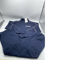 Set of 2 Blue long-sleeved shirt and long pants warm-up suit 