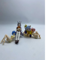 Set of 4 Japanese anime figures 