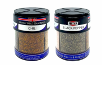 Set of 2  Hexa Seasoning 4 in 1 Black Pepper Salt Garlic and Chili 85g 
