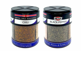 Set of 2 Hexa Seasoning 4 in 1 Black Pepper Salt Garlic and Chili 85g Set of 2 Hexa Seasoning 4 in 1 Black Pepper Salt Garlic and Chili 85g