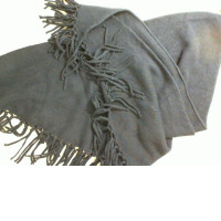 Knitted dark blue scarf