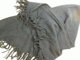 Knitted dark blue scarf