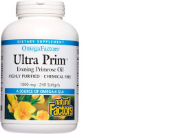 Omega Factors by Natural Factors, Ultra Prim Evening Primrose Oil, Promotes Women's and Immune Health with Omega-6
