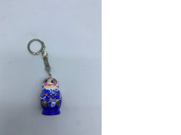 Blue doll keychain 