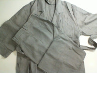 Women's suit gray, trousers + shirt