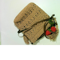 bamboo handmade crochet bag