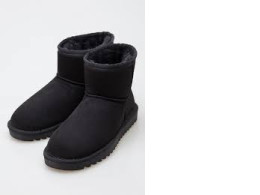 Black ugg boots, warm shoes