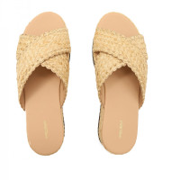 Beige open shoes