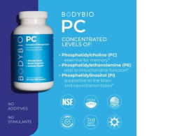 BodyBio - PC Phosphatidylcholine + Phospholipids - Liposomal for High Absorption - Optimal Brain & Cell Health - Boost Memory
