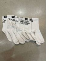 Set of white socks with print Set of white socks with print