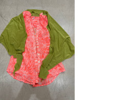 Women's pink-green suit Women's pink-green suit