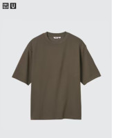 U AIRism Cotton Oversized Crew Neck T-shirt