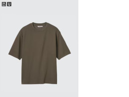 U AIRism Cotton Oversized Crew Neck T-shirt U AIRism Cotton Oversized Crew Neck T-shirt