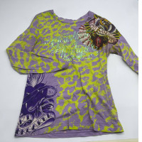 Women's purple-yellow longsleeve with print