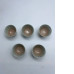 Set of 5 Small Japanese ceramic tea cup in cream white 