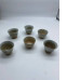 Set of 6 Small Japanese ceramic sake cup 