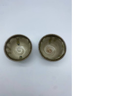 Set of 2 Japanese ceramic tea cup in brown color Set of 2 Japanese ceramic tea cup in brown color