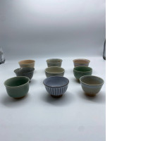 Set of  9  Chinese ceramic teacup 