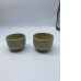 Set of 2 Light green Japanese ceramic tea cup 