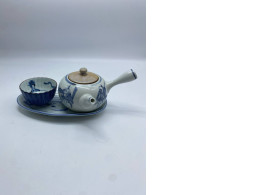 Set of 3 Chinese blue tea set Set of 3 Chinese blue tea set