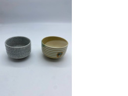 Set of 2 Japanese ceramic teacup, tall and flat Set of 2 Japanese ceramic teacup, tall and flat