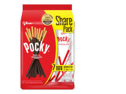Pocky Share Chocolate flavor, 1 pack of 7 sachets