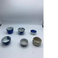 Set of 6 Chinese remix tea glass 