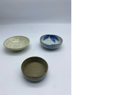Set of 3 Flat Japanese ceramic cup Set of 3 Flat Japanese ceramic cup