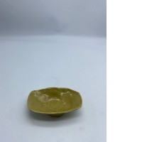 Light brown ceramic Japanese sauce cup 