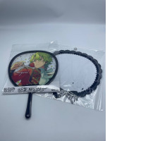 Anime hand fan with plastic cover