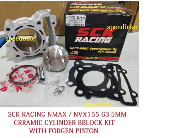 SCK Y16 / R15V3/ NVX /AEROX /NMAX 63.5MM Block kit For standard motorcycle head Street Spec With Forgen Piston SCK Y16 / R15V3/ NVX /AEROX /NMAX 63.5MM Block kit For standard motorcycle head Street Spec With Forgen Piston