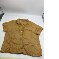 Women's brown short-sleeved shirt Women's brown short-sleeved shirt