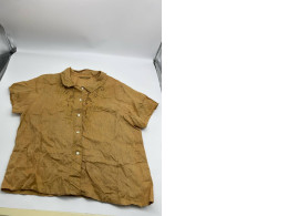 Women's brown short-sleeved shirt 