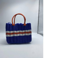 Blue woven bag Blue woven bag