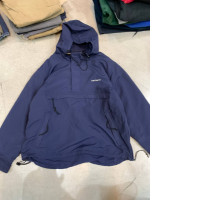 Blue SECONDHAND hooded men's jacket