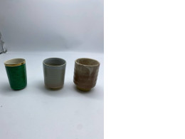 Set of 3 Tall Japanese ceramic teacup Set of 3 Tall Japanese ceramic teacup