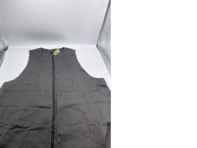 Women's dark gray sleeveless short long dress Women's dark gray sleeveless short long dress