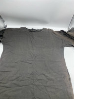 Women's gray round neck short sleeve long dress Women's gray round neck short sleeve long dress