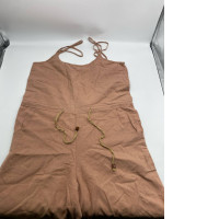 Women's brown one-shoulder long pants dress Women's brown one-shoulder long pants dress