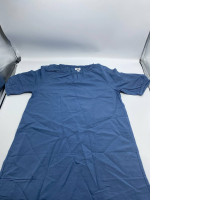 Women's Blue Round Neck Short Sleeve Dress Women's Blue Round Neck Short Sleeve Dress