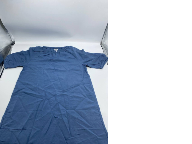 Women's Blue Round Neck Short Sleeve Dress Women's Blue Round Neck Short Sleeve Dress