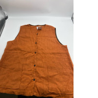 Women's orange sleeveless shirt