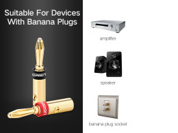 UGREEN 2Pair/позолоченный разъем типа «банан» для динамика видео
