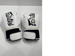 White fairtex gloves