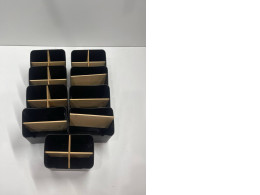 Set of black plastic boxes Set of black plastic boxes