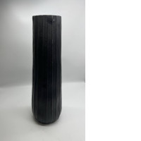 Tall black vase