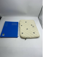 Blue document folder and case