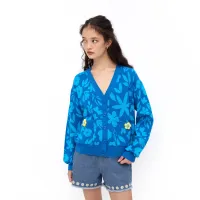 Blue Sweater Women's Clothing - Jelly Bunny Blue Sweater Women's Clothing - Jelly Bunny
