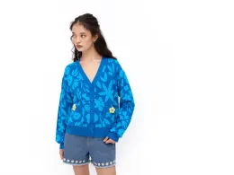 Blue Sweater Women's Clothing - Jelly Bunny