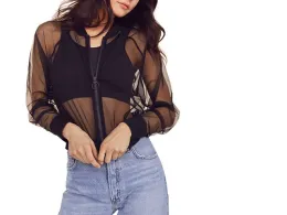 Transparent jacket, black Transparent jacket, black